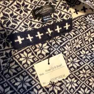 Knit Scarf with Nordic Pattern